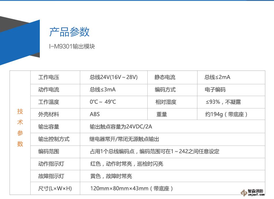 I-M9301輸出模塊參數(shù)